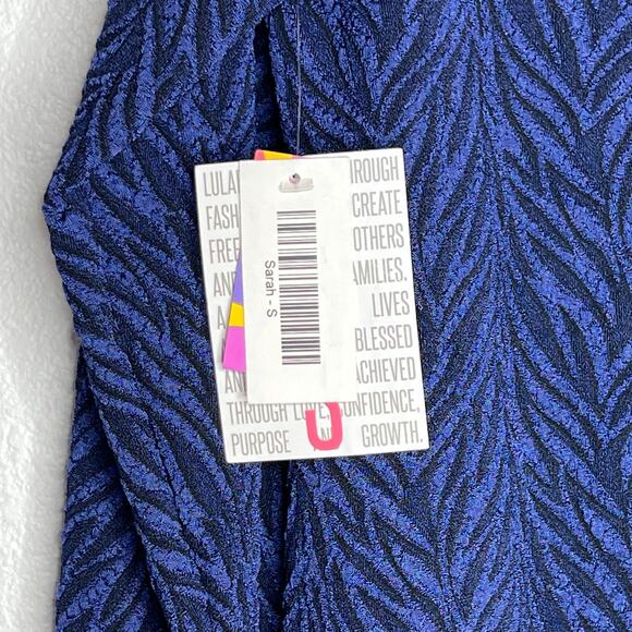 NWT LuLaRoe Blue Sarah Duster Cardigan Small - Picture 6 of 8